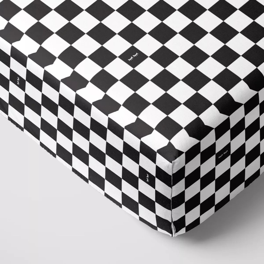 Little Sleepies Cool Checks Fitted Crib Sheet